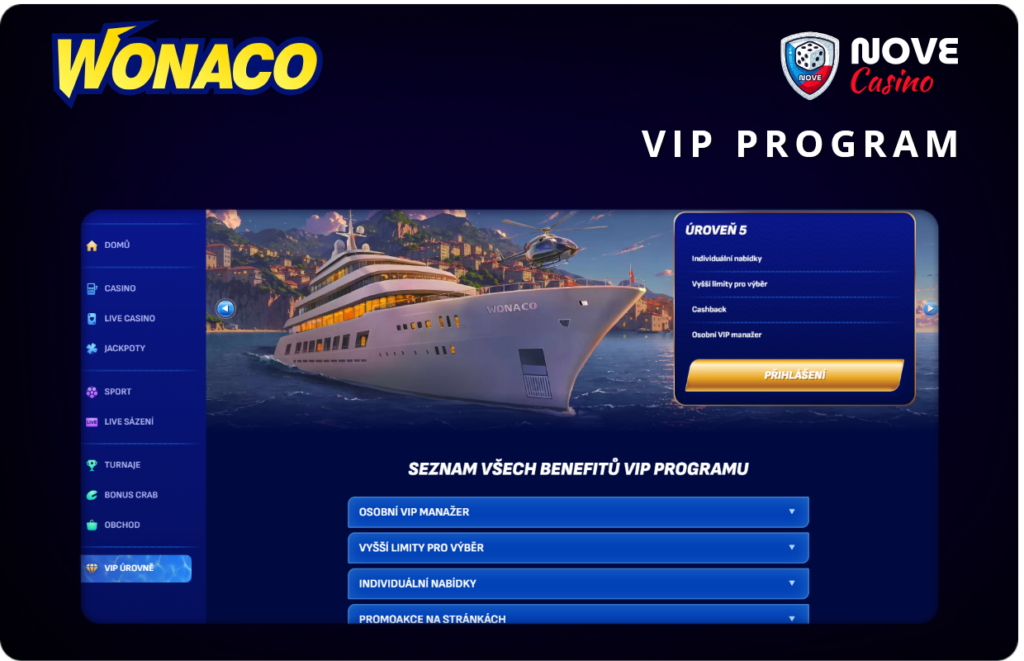  VIP status wonaco