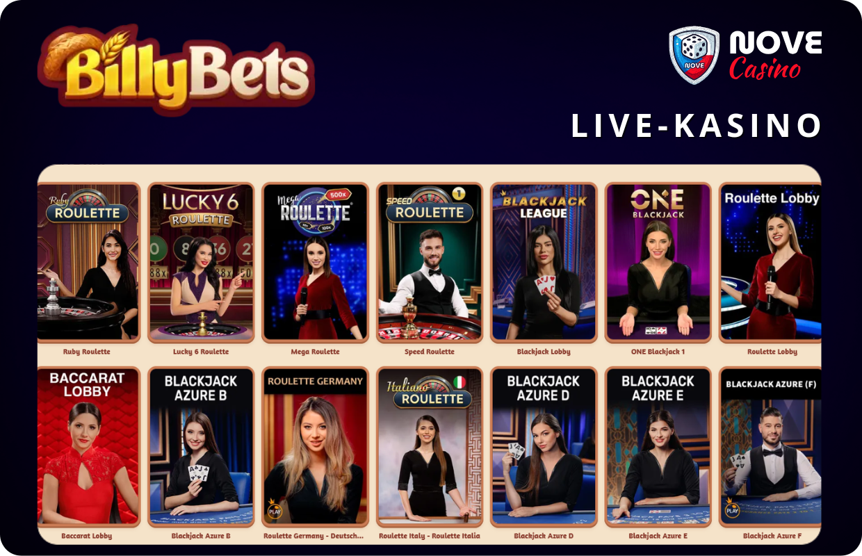 Live-kasino Billy Bets