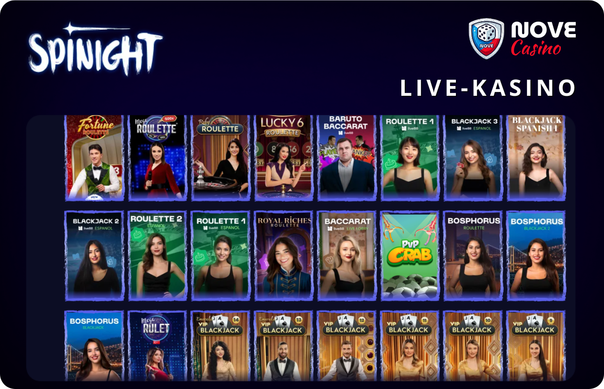 Live-kasino Spinight