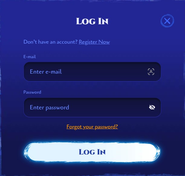 Proces přihlášení do kasina Spinight