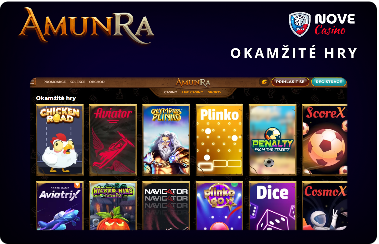 Okamžité hry Amunra