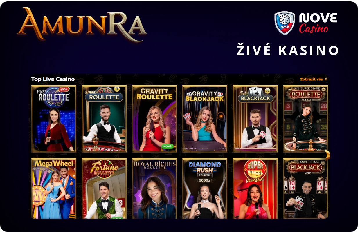 Živé kasino AmunRa