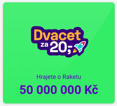 Maxa Dvacet za 20 kč