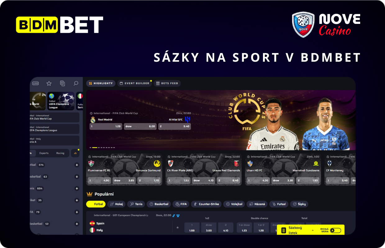Sázky na sport v BDMbet