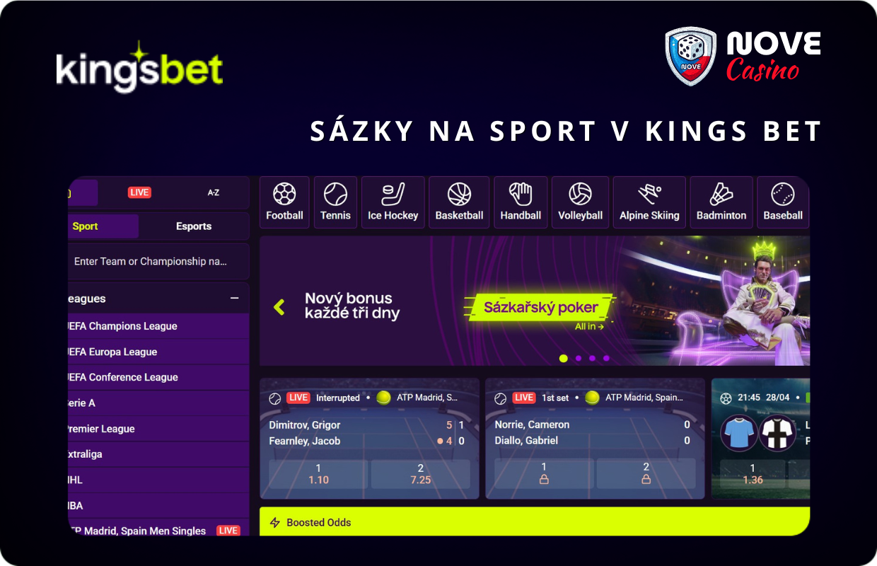 KingsBet sázky na sport