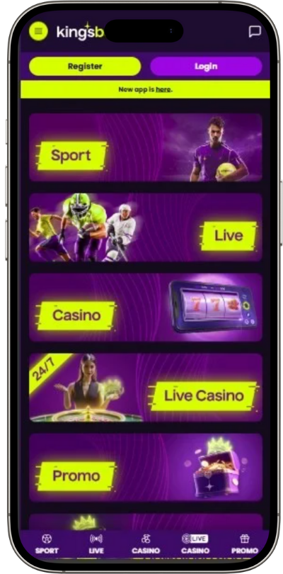 Mobile version KingsBet