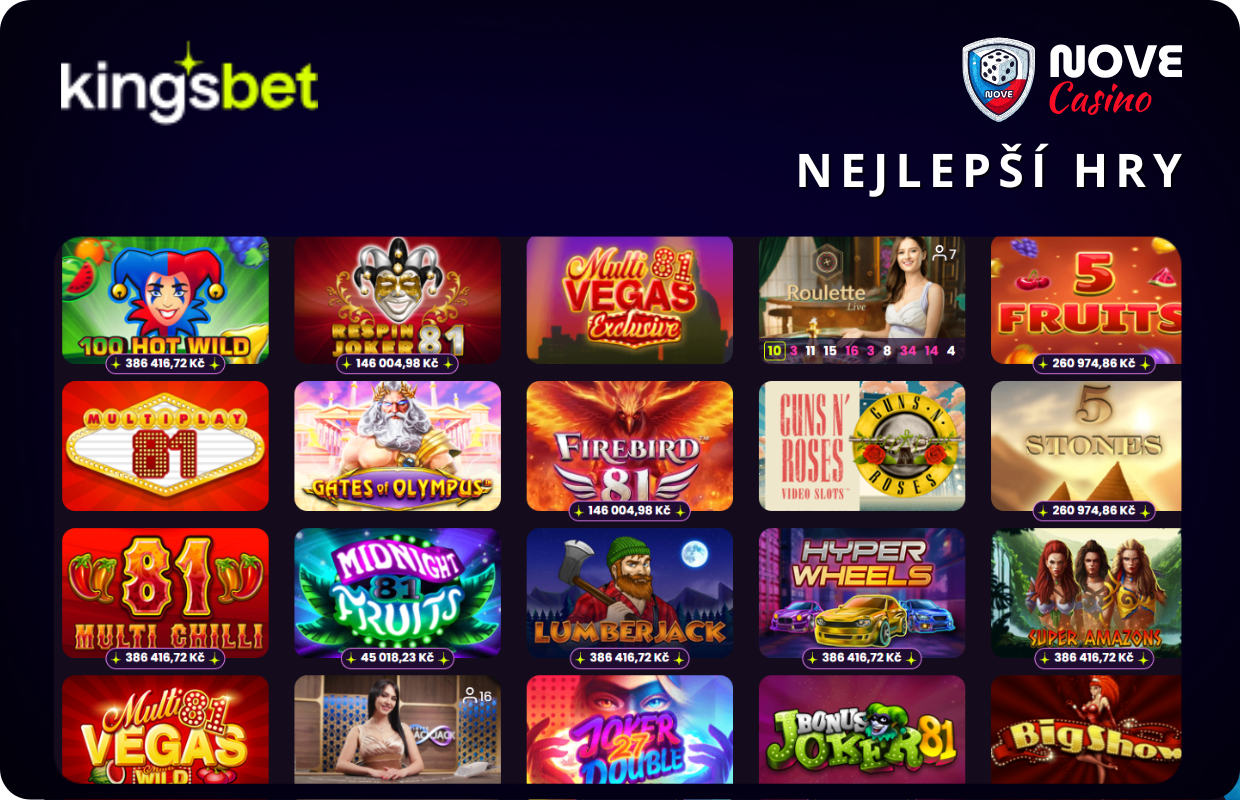 Nejlepší hry Kings Bet
