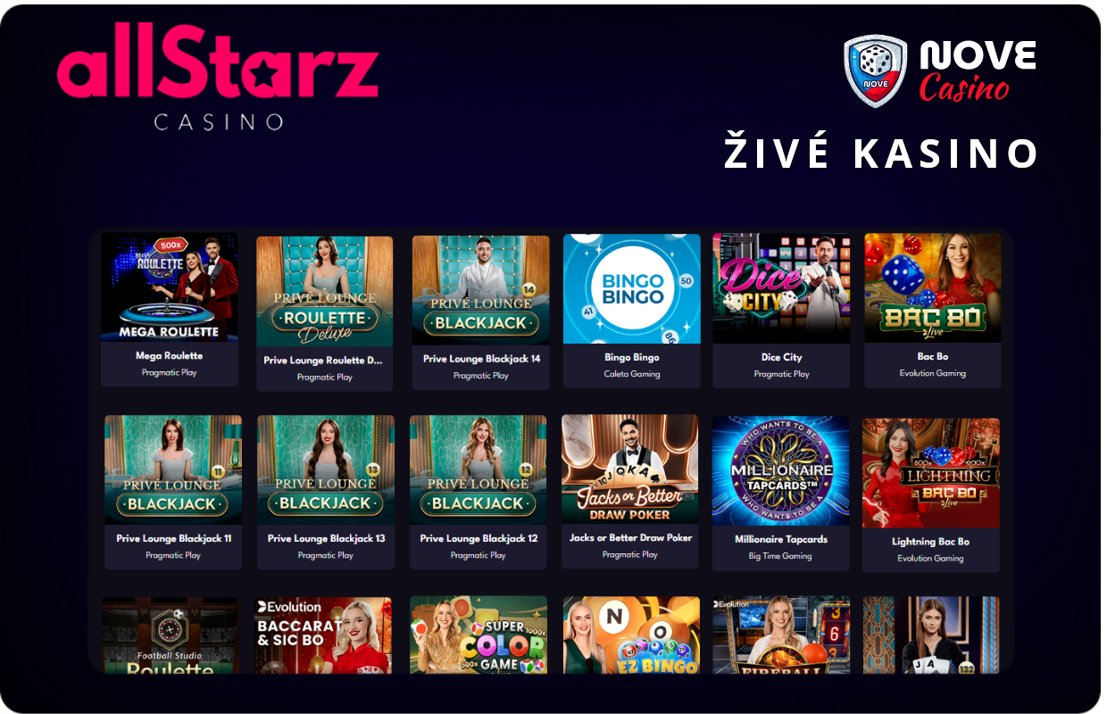 Živé kasino Allstarz