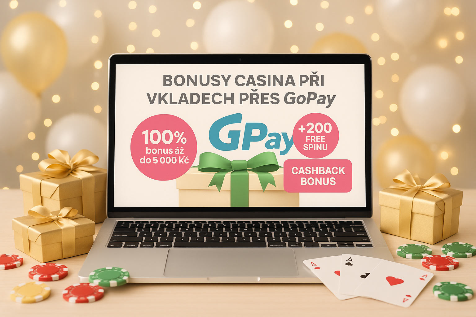 GoPay Casino v Česku - Bonusy casina při vkladech přes GoPay